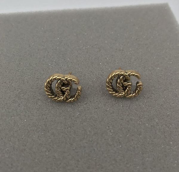 

for women hoop earrings stud letter earrings jewelry with box set valentine day gift engagement, Golden;silver
