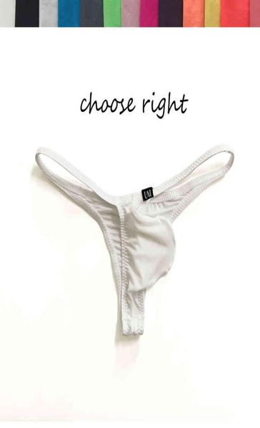 

style mens bikini briefs thin cool silk pouch underwear0123008140, Black;white