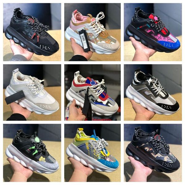 

chain reaction italy casual shoes platform sneakers baskerball triple black white multi-color suede luxury designer shoes yellow fluo tan bi