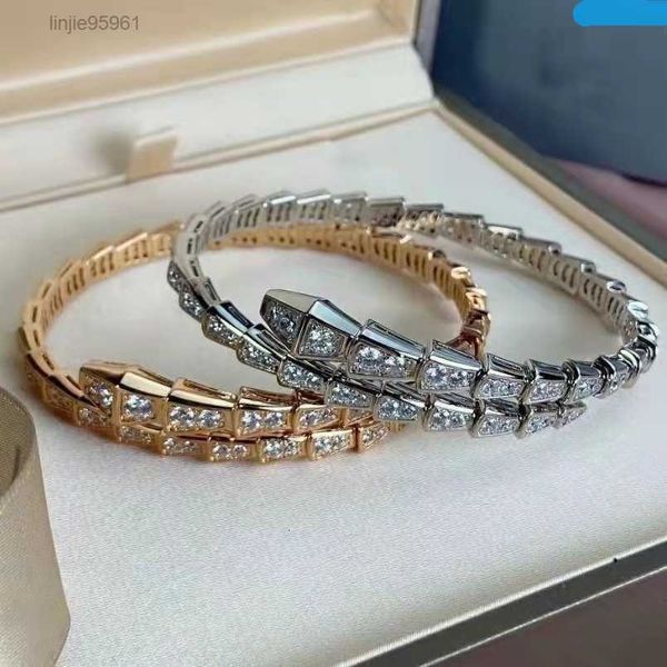 

baojia spring bone full high women's plating thick gold fashion narrow edition shaped open bracelet factory12, Golden;silver
