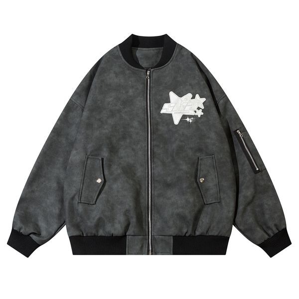 

mens jackets lacible star embroidery varsity jacket spring autumn thin men women outdoor streetwear baseball coat 230818, Black;brown