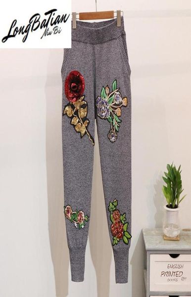 

two piece dress sweater suit and sets knitted sweaters pullover pants 2pcs track suits woman casual trousersjumper women set9854482, White