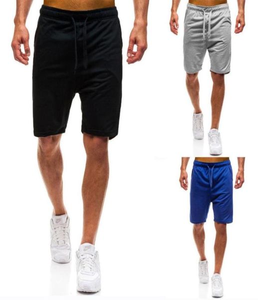 

men summer sports sweat shorts loose harem training dance baggy jogging casual shorts black blue gray2625586, White;black