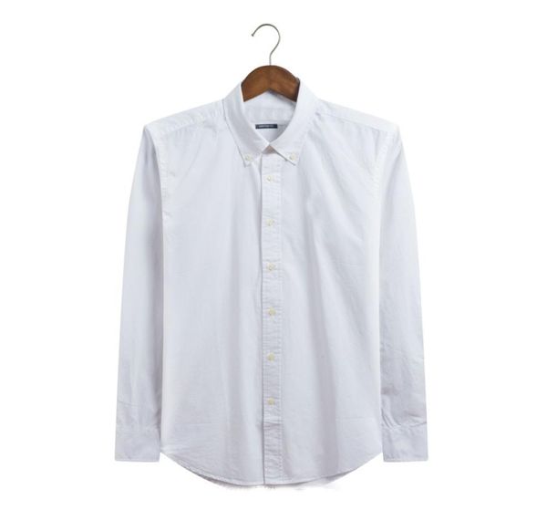 

whole 2017 new autumn and winter men039s long sleeve 100 cotton shirt men039s no pocket casual fashion shirt social bra1709543, White;black