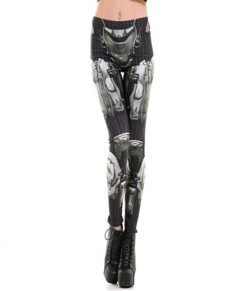 

women039s leggings casual fitness plus size clothing slim hip skinny sports pants robot printing cosplay anime2805850, Black