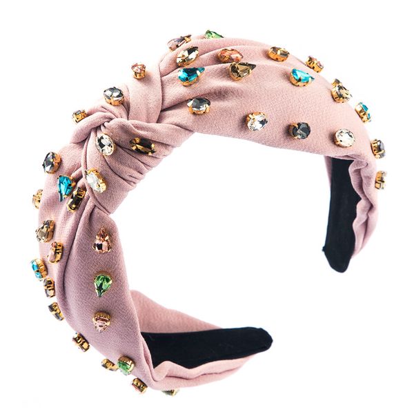 

luxury hair hoop hairband vintage head band for ladies women girls fg317, Black;brown