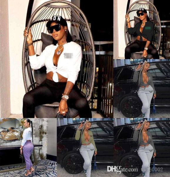 

2022 autumn new long sleeve tshirt for women slim fit split lace up letter printed cardigan sxl1232868, White