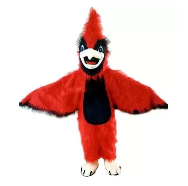 

red eagle bird mascot cartoon halloween dress custom clothing apparel birthday party, Red;yellow
