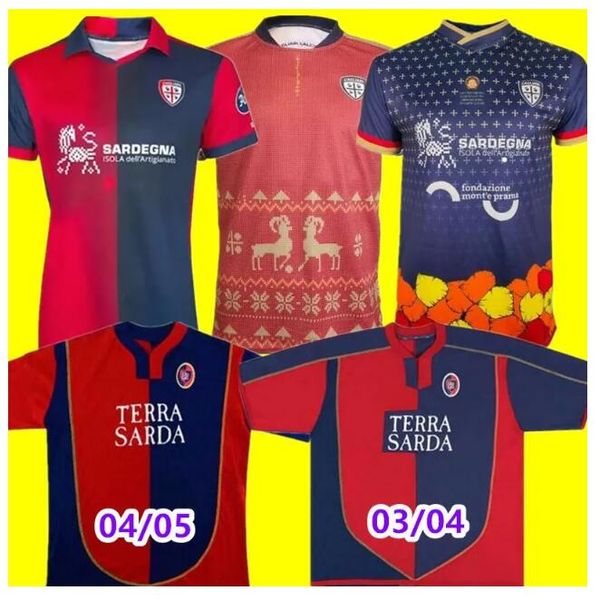 

23 24 cagliari soccer jersey saint efisio special edition 2023 2024 fcfootball shirt thailand quality customize 888, Black;yellow