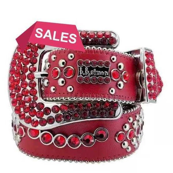 

12023 Designer Bb Simon Belts for Men Women Shiny diamond belt Black Blue white multicolour with bling rhinestones as giftg