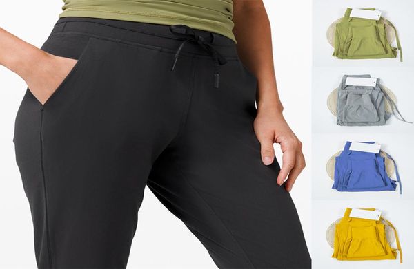 

ready to yoga clothes womens fashionable and breathable jogger pants sports and leisure trousers drawstring stretch high waist cap2057710, Black;white
