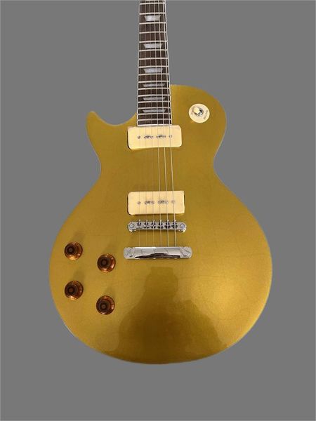 

left hand 6-string electric guitar, gold, chrome hardware, rosewood fingerboard, special price, ing