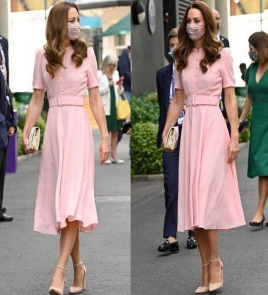 

princess kate designer fashion new women summer midi dress elegant chic gentlewoman party casual office pink dress y07301122, Black;gray