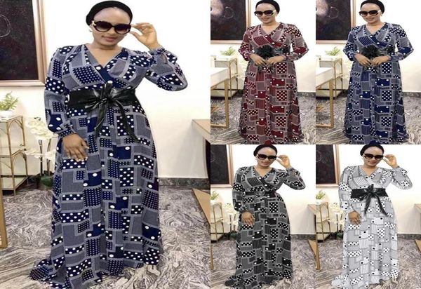 

md plus size women african print dashiki dresses long sleeve party gowns kaftan 2021 summer ladies clothing boho boubou robe2943639, Black