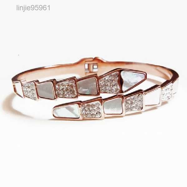 

personal jewelry open steel bracelet bangles shell bone fashion crystal cuff for women, Golden;silver