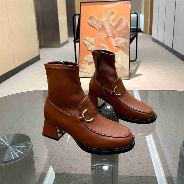 

luxury design boots 2023 guoccisy fashionable women's business work elegant decoration snow anti slip knight boots martin boots casual, Black