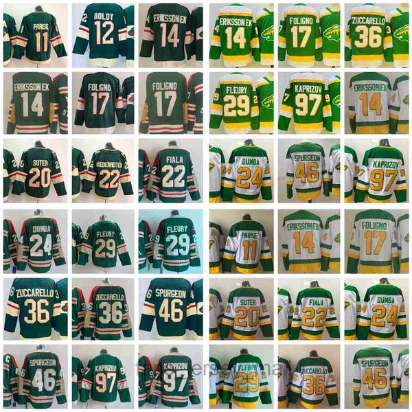 

minnesota''wild''new reverse retro ice hockey jerseys staal eriksson zucker foligno zuccarello suter fiala dumba spurgeo, Black;red