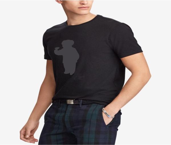 

us size bear tshirt men039s printed bear tshirt us short sleeve standard eu uk size shirt s3xl3325806, White;black