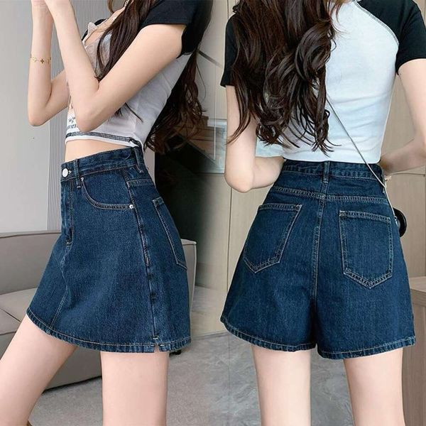 

rejuvenated denim skirt female hong kong style girl high waist slim showing butt hugging short summer, Black