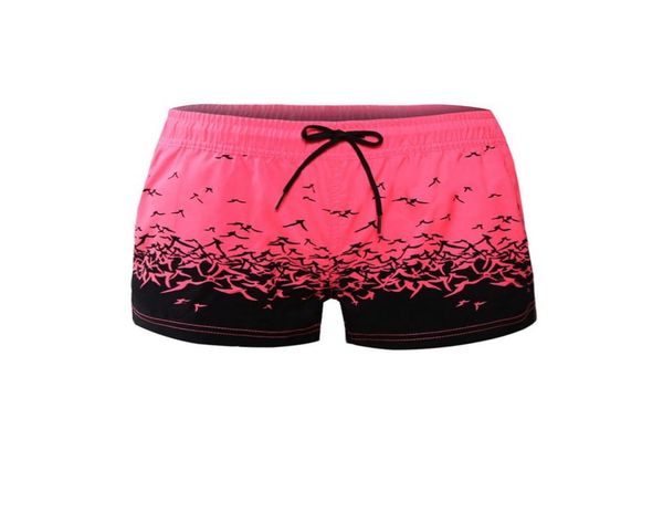 

women summer sports beachwear elastic board shorts bikini brazilian bottoms sea gull printed swim shorts lc410280 bikini parte de 8196025, White;black