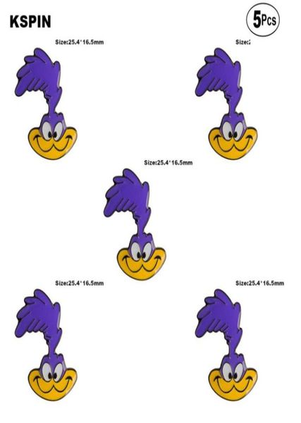 

road runner brooches lapel pin flag badge brooch pins badges 5pcs a lot55292465948338, Black