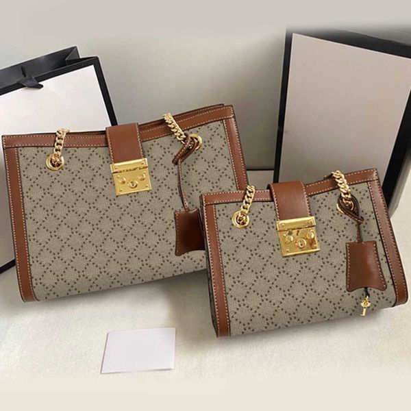 

luxury women's chain bag tote handbag crossbody bags women shoulder handbags padlock buckle inner double pocket classic letter prints g