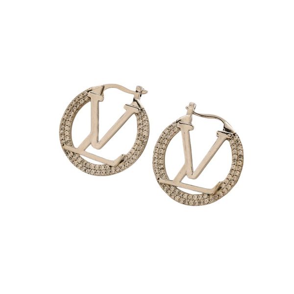 

channel earrings luxury gold stud earring designer for women hoop earrings stud letter earrings jewelry valentine gift engagement mossanite, Golden;silver