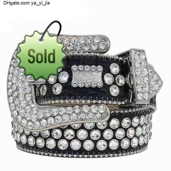 

2belt 2022 designer bb simon belts for men women shiny diamond belt white cintura uomo boosluxurygaa, Blue;gray