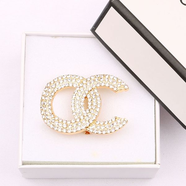 

9019fashion pearl brooch temperament women's diamond brooch gold silver letters, Gray