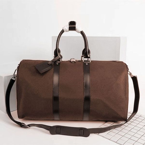 

mens duffel crossbody womens bandouliere keepall xs handbag shoulder bag large capacity duffle travel luggage bags genuine leather large tru, Blue;pink