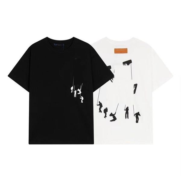 

summer mens t shirts men's women's designer t shirt casual men and t-shirt plaid printed short sleeve tshirts selling high-end men, White;black
