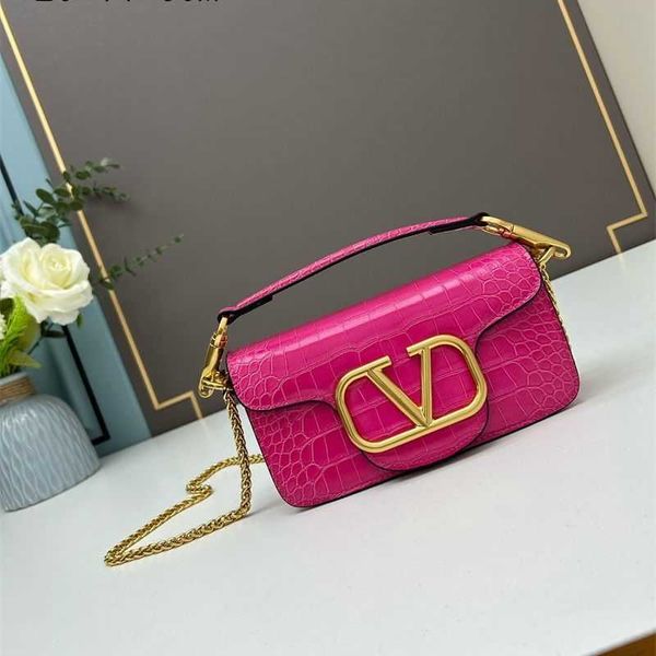

cowhide crocodile pattern handbag sliding chain bag shoulder crossbody women's bag handbag small bag ssnr