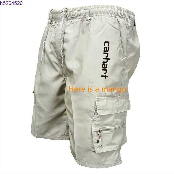

coot 2023 summer new men's shorts fashion tooling brand carhart military style multi pocket work leisure outdoor fitness pants klil, White;black