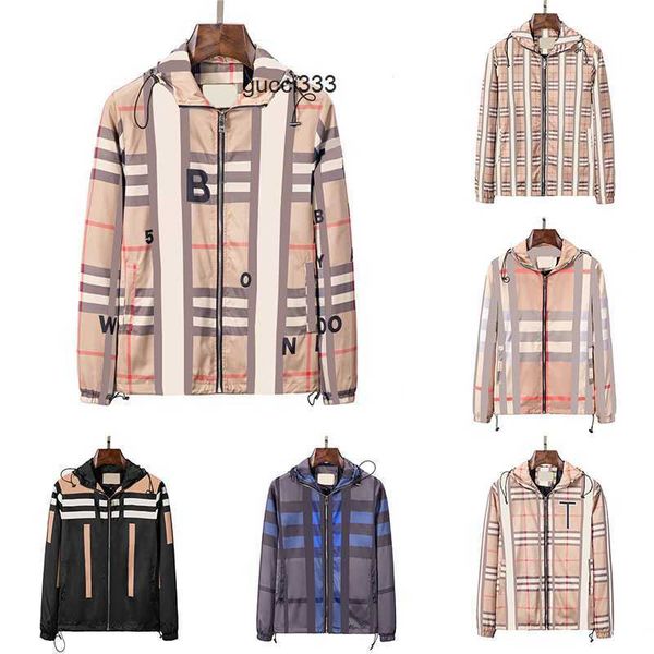 

coat burberies burbreries burberriness multi m--xxxl style classic plaid mens hooded size jacket designer jacket men fashion casual windbrea, Black;brown