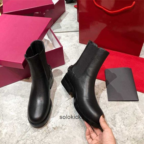 

vintage warm snow boots fashion women valentinolies decorative leather cotton cloth wool keeping high heel thick sole design flat dnjx winte, Black