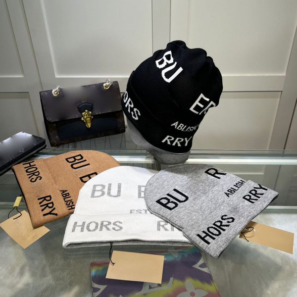 

women's autumn and winter warm letter embroidery designer beanie hat men's outdoor vacation travel sports warm bonnet, Blue;gray