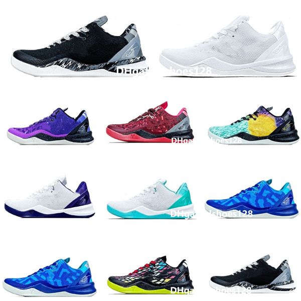 

mamba 8 protro grinch basketball shoes men mambacita bruce lee big stage chaos 8 rings metallic gold think pink prelude mens trainers sports