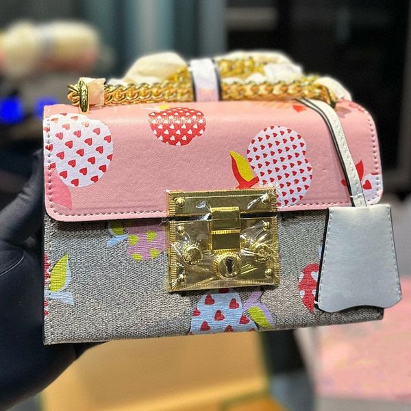 

women's cross body bag fashion chain bag classic letter logo design mini box outdoor versatile women's bag