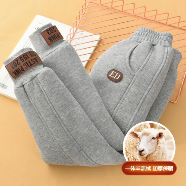 

trousers children winter warm sport pants girl boys plus velvet thickened pants kids long trousers girls snow pants 3 -12 years 230821, Blue