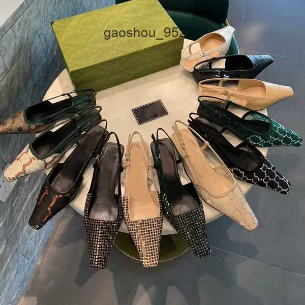 

women kitten ggity luxury square fashion strap sandals dress shoes designers small gauze head rhinestone heel back decoration genu calico, Black