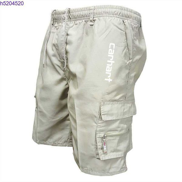 

coot 2023 summer new men's shorts fashion tooling brand carhart military style multi pocket work leisure outdoor fitness pants 0dq2, White;black