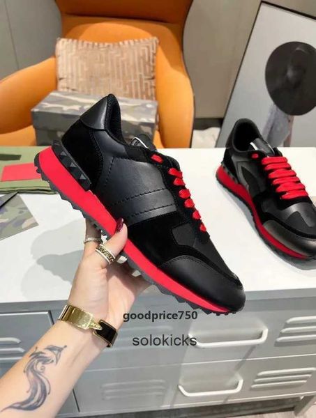 

yoy suede valentinolies mesh mens casual designer studded flats camouflage camo sneaker leather womens trainers rock rivet shoes