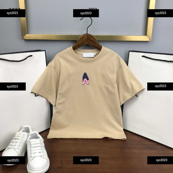 

23ss designer tees kids fashion t-shirts boys girls summer caual letter printed baby child t shirts stylish trendy tshirts, Blue