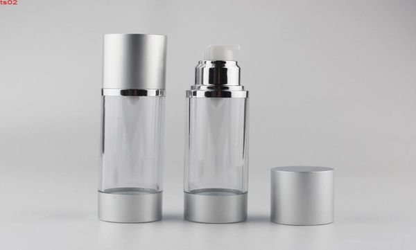 

15ml 30ml 50ml empty sample airless pump cosmetic aluminum container small lotion vacuum eye cream bottles pumphigh qiy2318594
