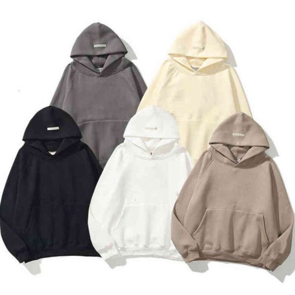 

ess warm hooded hoodies designer mens womens fashion streetwear pullover sweatshirts loose hoodies lovers clothing828285, Black