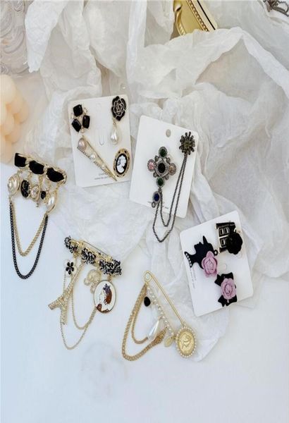 

european and american fashion personality multistyle brooch dark black series temperament design sense accessories female highqu8992324, Gray