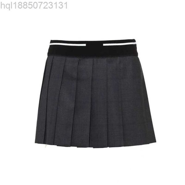 

designer short skirts womens skirt fashion grey elastic waist pleated versatile women sports casual high waist student half length shorts, Black