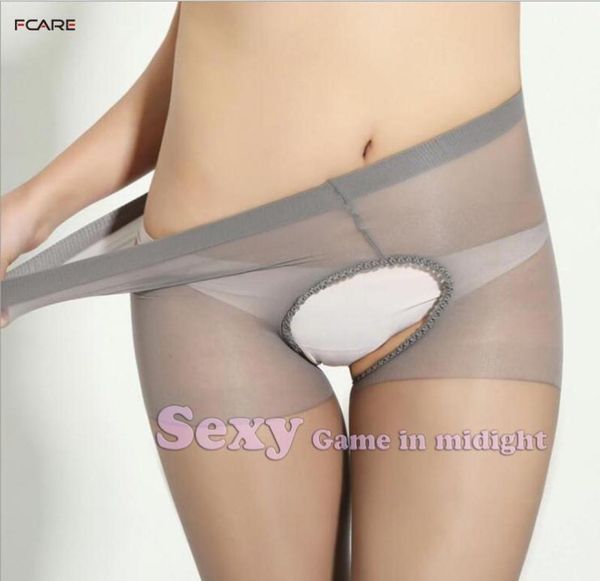 

fcare new summer 10d women open crotch pantyhose large big size thin crothless stockings4867893, Black;white