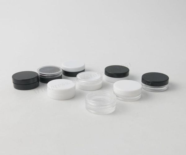 

promotion 500 x 1g tiny plastic jars 1 g cream jarssmall 1ml sample cosmetic containers eyeshadow cream box5905686