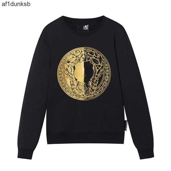 

print women men hoodie designer long-sleeved t shirt medusa head versages pullover sweater fashion round neck coat vercaces, Black